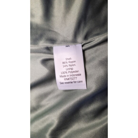 Nine West Patchwork Midi Dress Small Belted Long Sleeve Button Down Collared - Picture 12 of 13